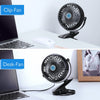 Portable Mini USB Fan 360 degree Rotation Clip Fan