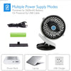 Portable Mini USB Fan 360 degree Rotation Clip Fan