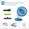 Portable Mini USB Fan 360 degree Rotation Clip Fan