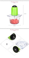 2L Electric Food Processor Meat Grinder Vegetables Fruits Automatic Food Processor