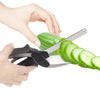 2 In 1 Multi-Function Kitchen Scissors Cutter Knife