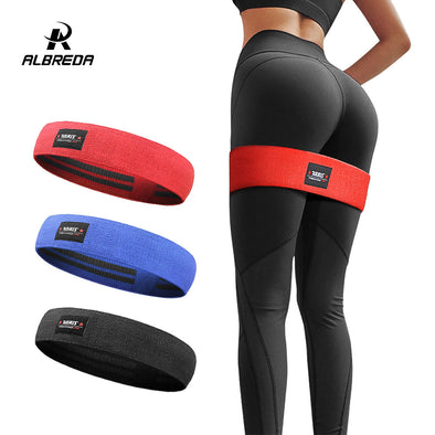 ALBREDA Men&women Hip Resistance Bands Booty Leg Exercise