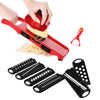 10pcs/set Manual Potato Slicer Vegetable Fruit Cutter Stainless Steel