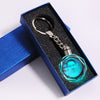 Colorful Crystal Key Chain Photo LED Light Keychain