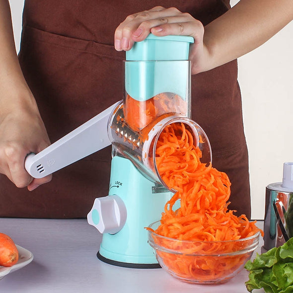 Multifunctional Manual Vegetable Spiral Slicer Chopper Slicer