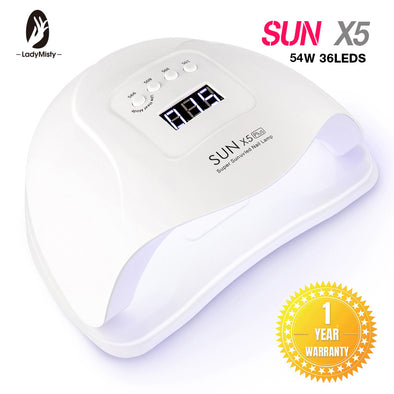 54W SUN X5 Plus Nail Dryer LCD Display Lamp