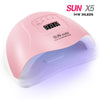 54W SUN X5 Plus Nail Dryer LCD Display Lamp