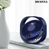 360° Mini Cooling Fan Portable USB Desktop Fan 3 Speed