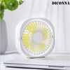 360° Mini Cooling Fan Portable USB Desktop Fan 3 Speed